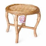 میز عسلی حصیری دست‌ساز | چوب مروار اصل