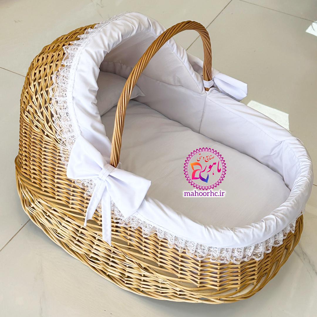 سبد بچه آستر دوزی شده