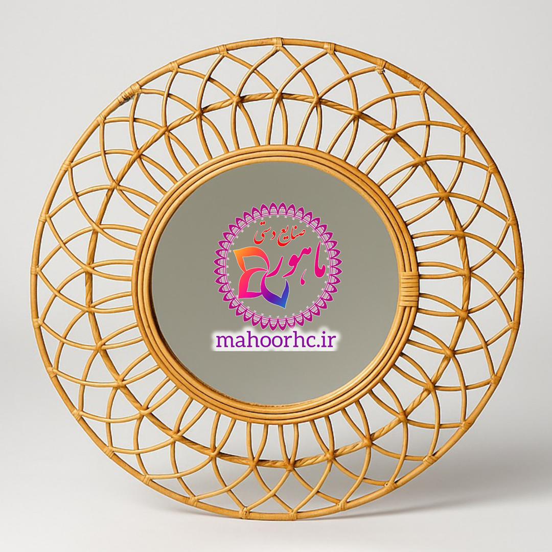 آیینه حصیری مروار لوکس ماهور