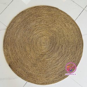 فرشینه حصیری مدل دایره تمام بافت سایز 100