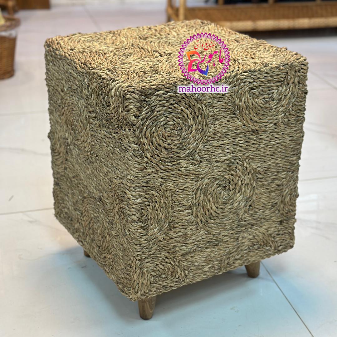 پاف حصیری لوکس چهارگوش