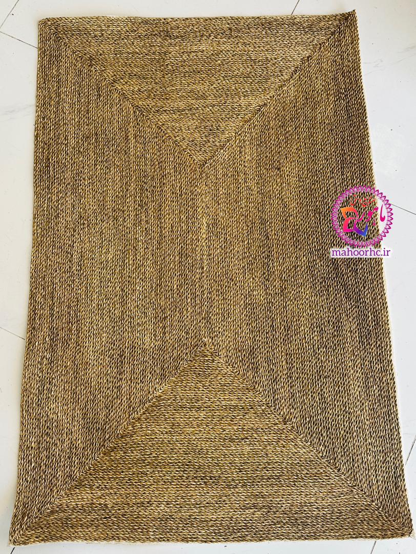 فرشینه حصیری مستطیل تمام بافت بزرگ