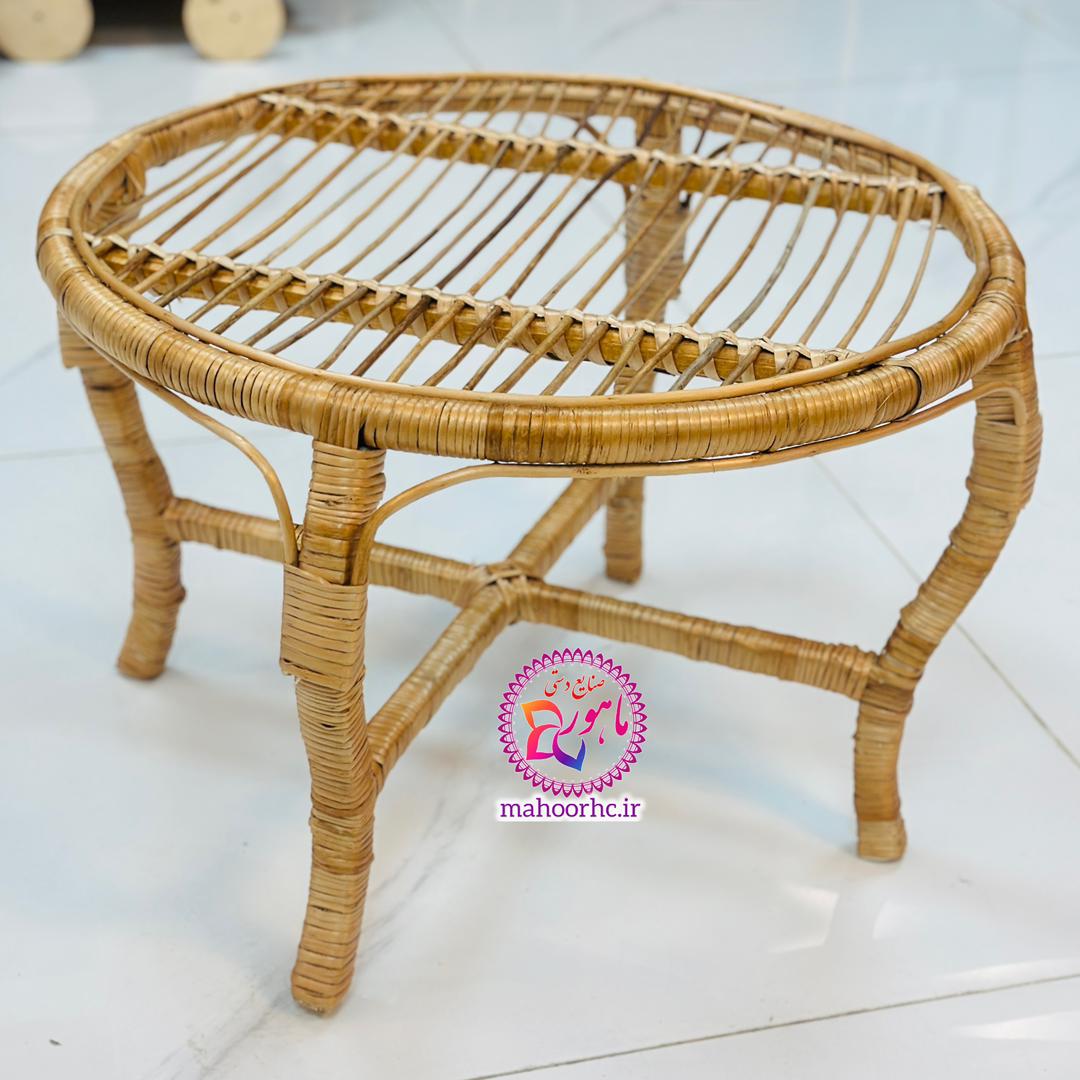 میز حصیری مدل پایه S قطر 55