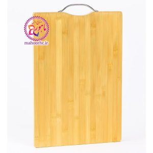 تخته کار چوبی بامبو با دسته فلزی