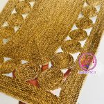 پادری حصیری مستطیل طرحدار سایز 50*80