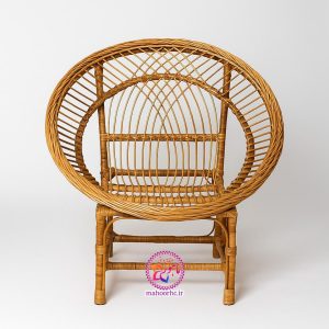 صندلی حصیری مدل سرکل بافت لوزی