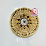 Pangash Wicker Wall Sconce with Dream Catcher Size 25 | Model 2