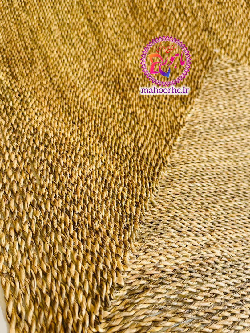 فرشینه حصیری مستطیل تمام بافت بزرگ