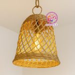 لوستر حصیری مدل زنگوله‌ای | لوستر دست‌ساز مروار اصل مناسب دکورهای مینیمال