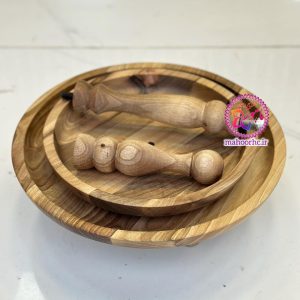 شیرینی‌خوری چوب گردو دوطبقه