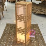 آباژور چوبی کومیکو دست‌ساز سبک ژاپنی سایز 85
