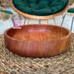 کاسه چوبی دست‌ساز از چوب چنار سایز 25