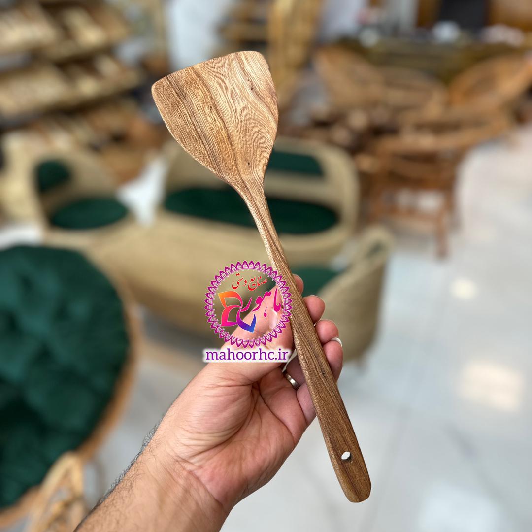 کفگیر دسته بلند چوبی مدل ژاپنی