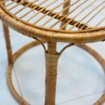 میز حصیری مدل رینگی با قطر ۵۰