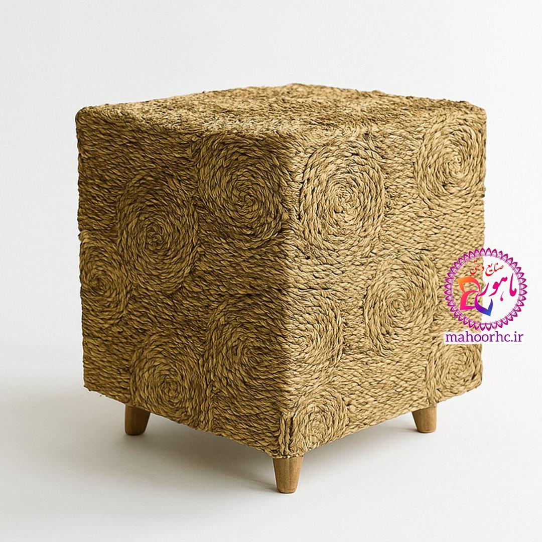 پاف حصیری لوکس چهارگوش