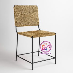 صندلی حصیری دست‌ساز با اسکلت فلزی محکم مدل توریشوم