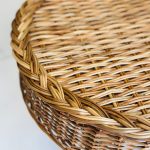 میز حصیری لبه گیس بافت سایز 50