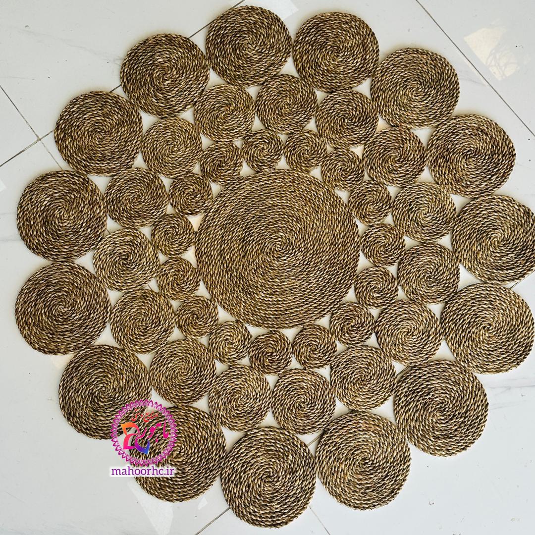 فرشینه حصیری مدل کهکشانی سایز 100