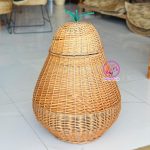 سبد حصیری مدل گلابی مخصوص اتاق کودک