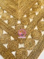 فرشینه حصیری مستطیل طرحدار بزرگ