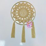 دیوارکوب حصیری ماندلابافی طرح مجلل سه ریش